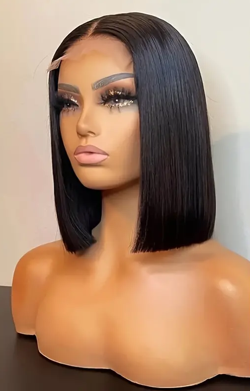 Silky Straight Bob Style 12 Inch Human Wig