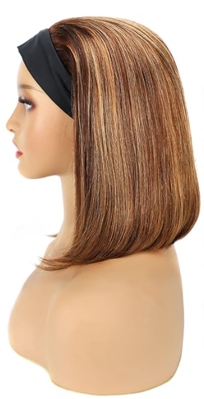 Headband Straight Ombre Blonde Human Wig