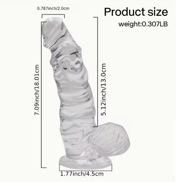 REALISTIC CLEAR DILDO