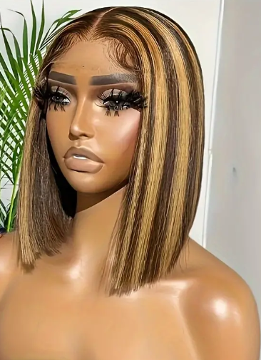 Ombre Blonde Bob 10 inch Human Wig