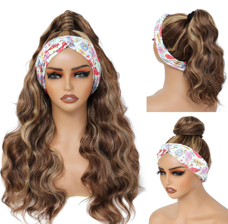 Headband Body Wave Ombre Human Wig