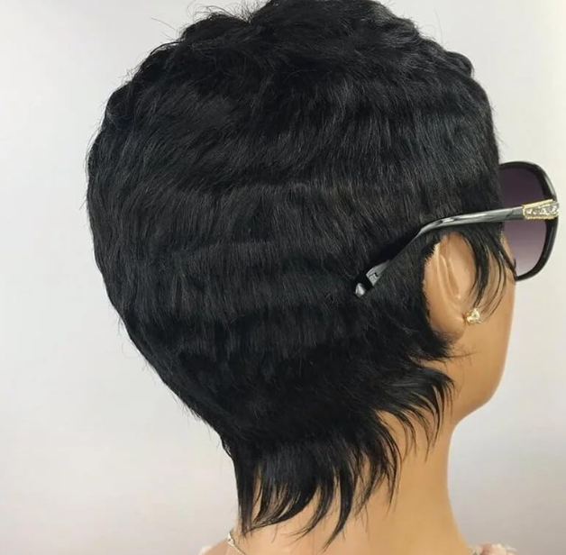 Pixie Style Human Wig